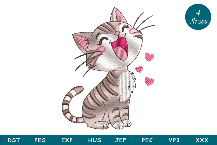 Cat Embroidery Designs Image 13