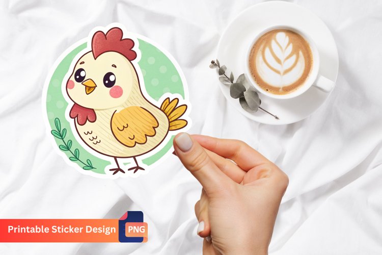 Cute Chicken Clipart Image 24