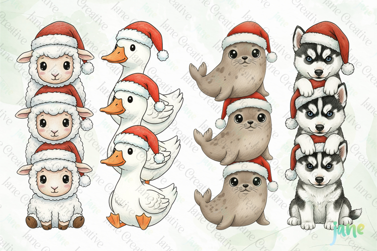 Christmas Penguin Clipart Image 15