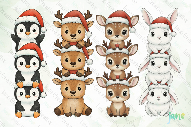 Christmas Penguin Clipart Image 14