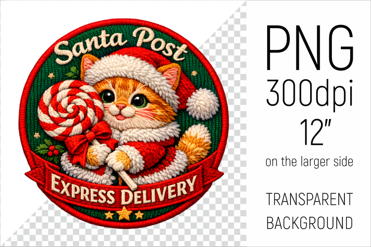 Christmas Cat Clipart Image 8
