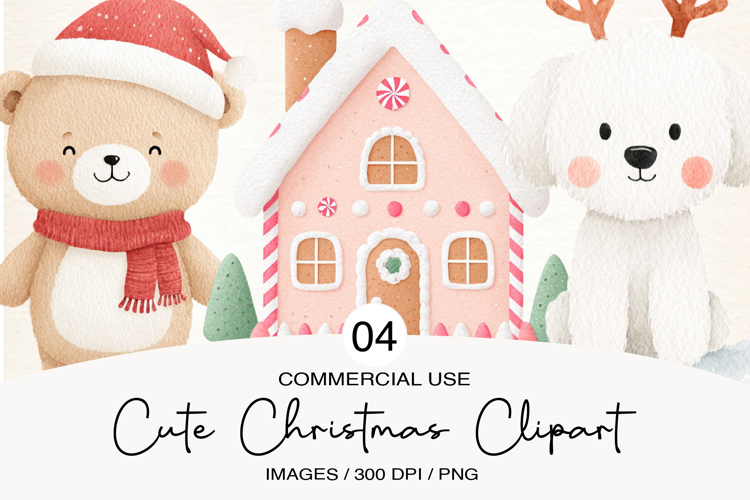 Cute Christmas Clipart Image 4
