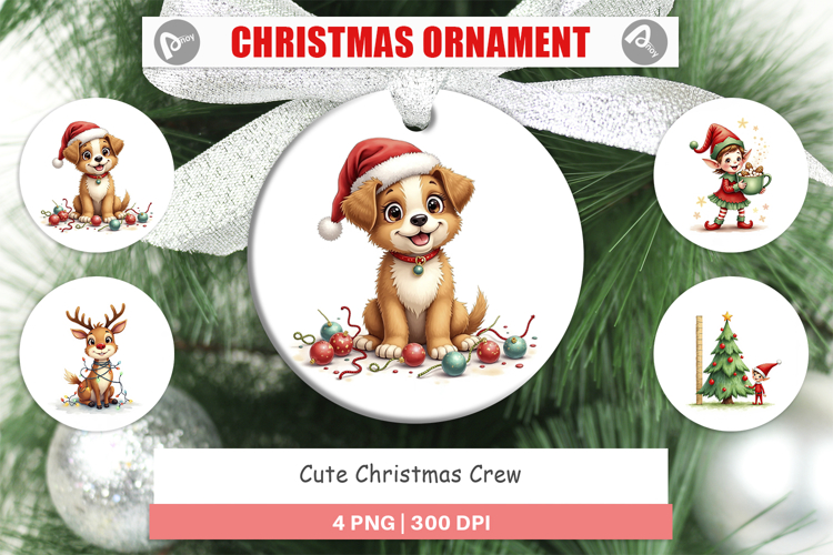 Christmas Ornament Sublimation Designs Image 14