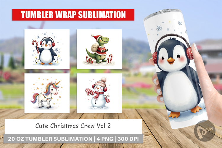 Cute Christmas Crew Tumbler