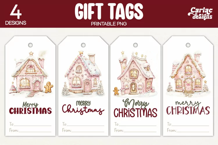 Christmas Gift Tags, Merry Christmas Printable Tags
