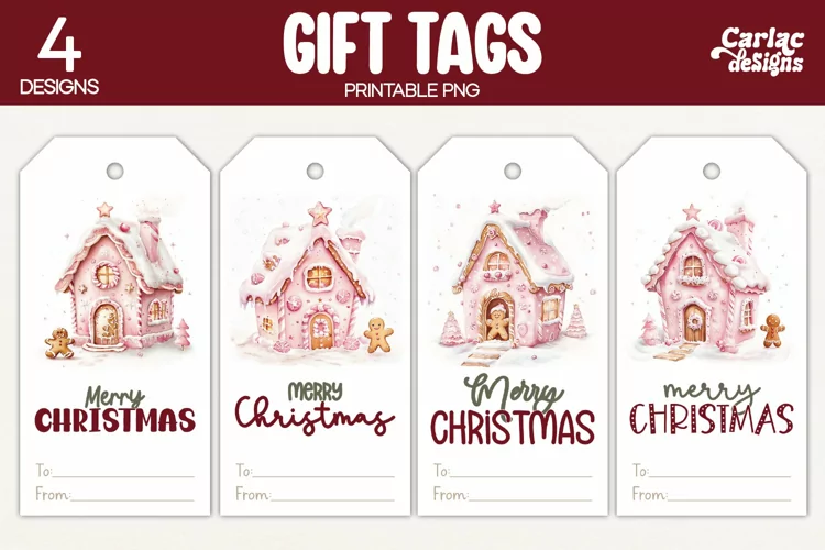 Christmas Gift Tags, Merry Christmas Printable Tags