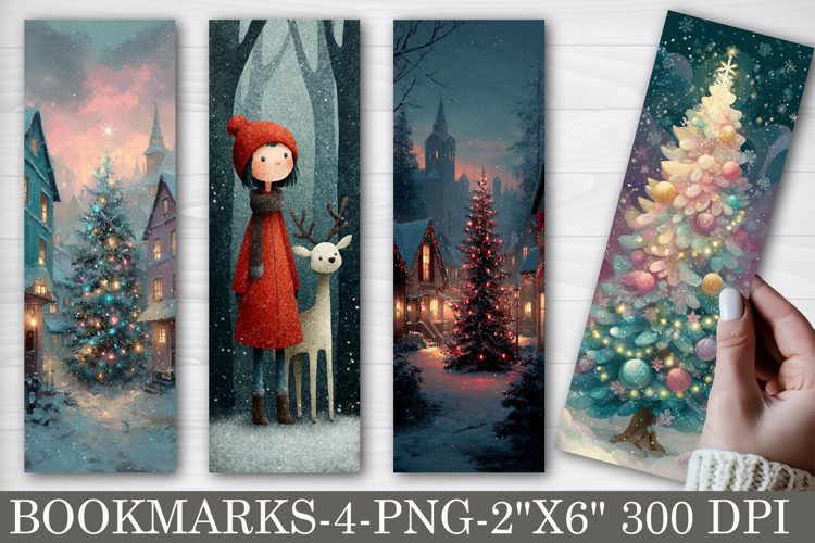 Cute Christmas Printable Bookmarks
