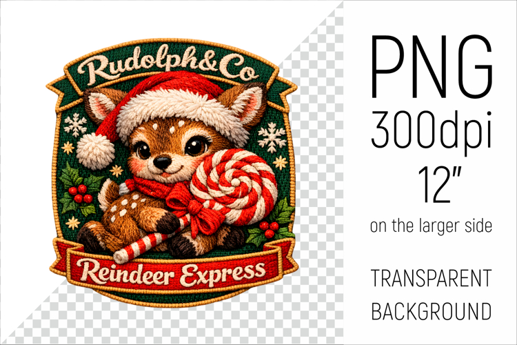 Christmas Reindeer Patch | Rudolph   Co Reindeer Express