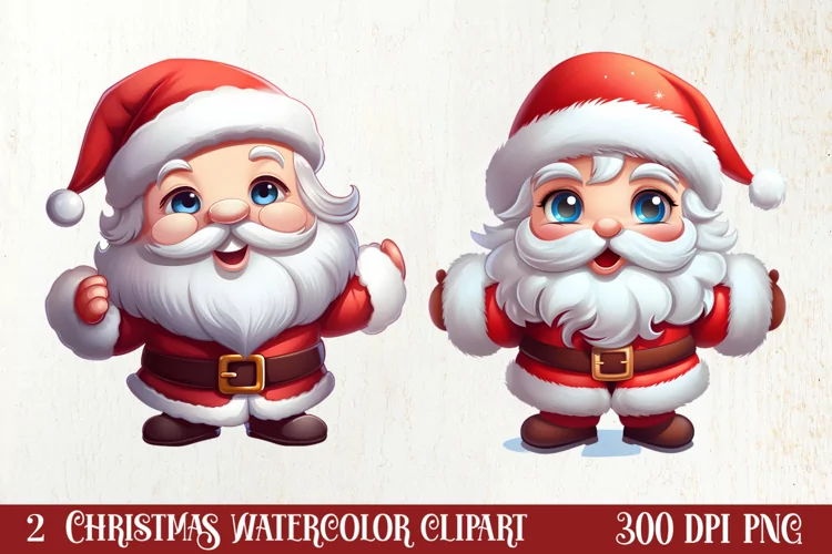 Cute Christmas Santa Claus Peeking Clipart, Christmas PNG