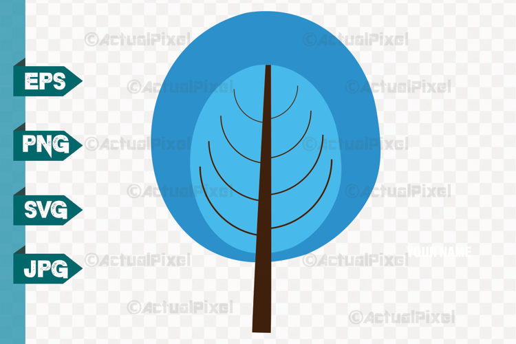 Cute Colorful Whimsical Tree Clip Art