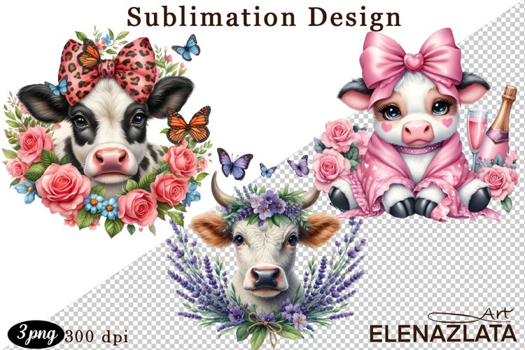 Cute Cow Clipart Image 8