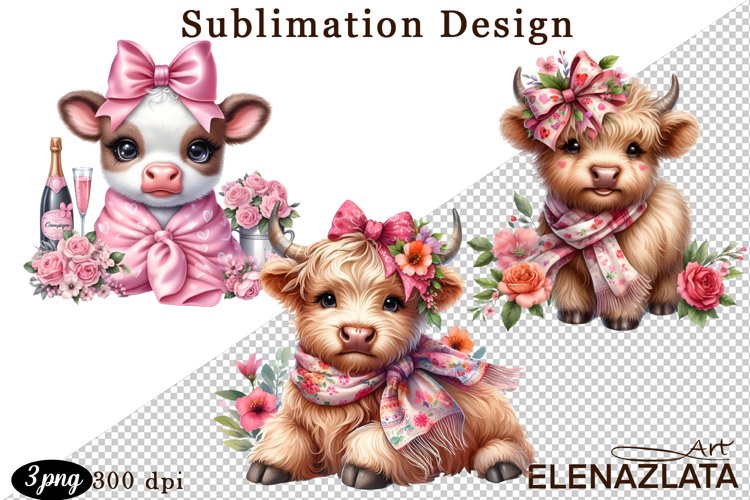 Cute Cow Clipart Image 7