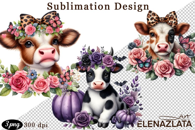 Cute Cow Clipart Image 6