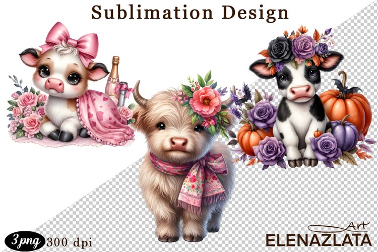 Cute Cow Clipart Image 4