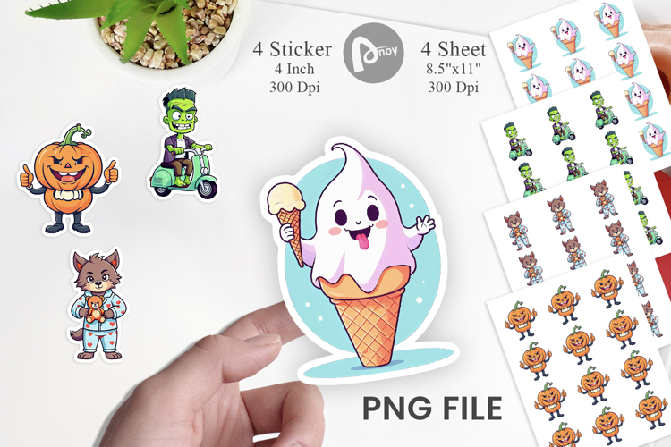 Cute Creepy Characters Sticker