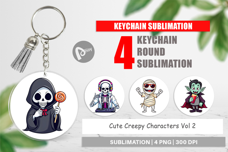 Keychain Cute Creepy Characters