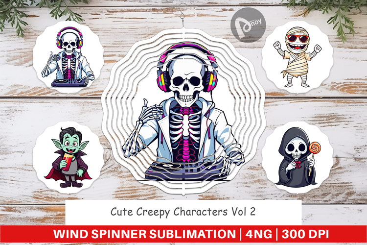 Wind Spinner Cute Creepy Characters