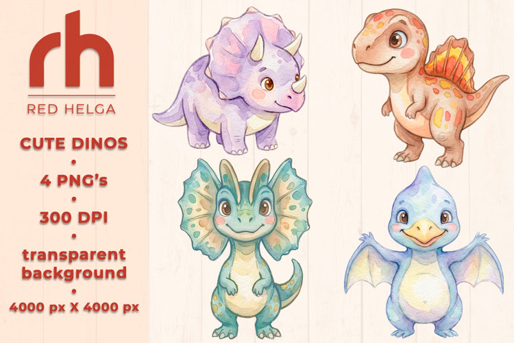 Cute Dinosaur Clipart Image 7