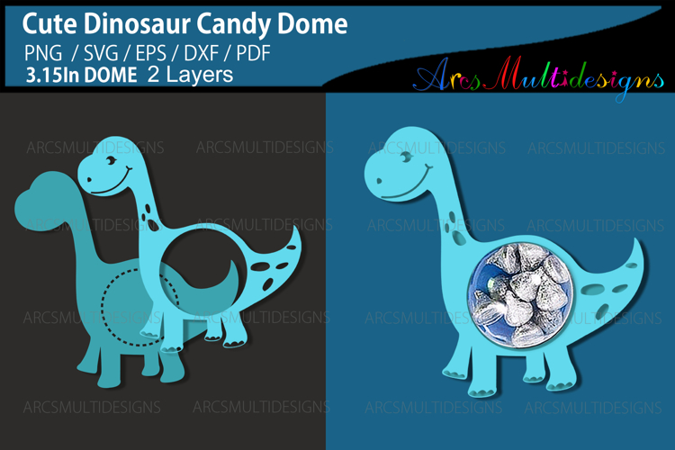 Cute dinosaur candy dome