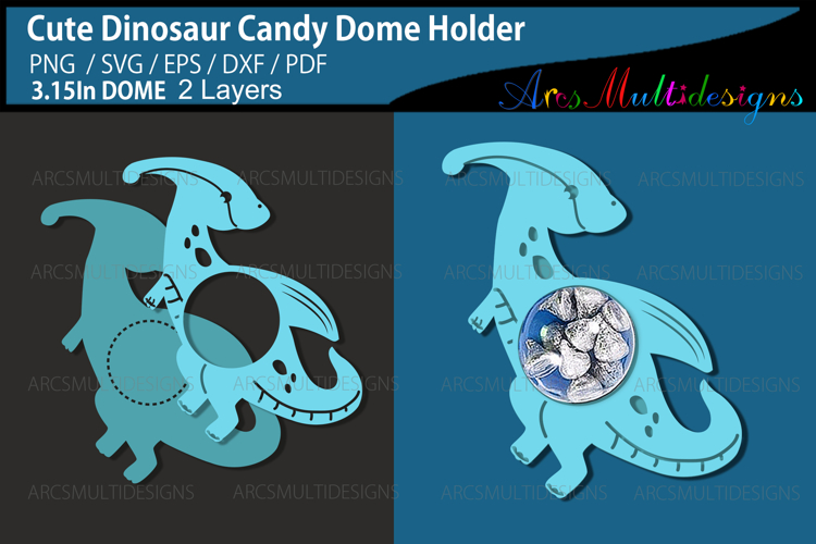 Cute Dinosaur Candy Dome Holder