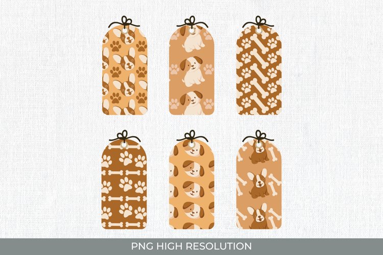 Cute Dog Patterned Shaped Tag example image 1