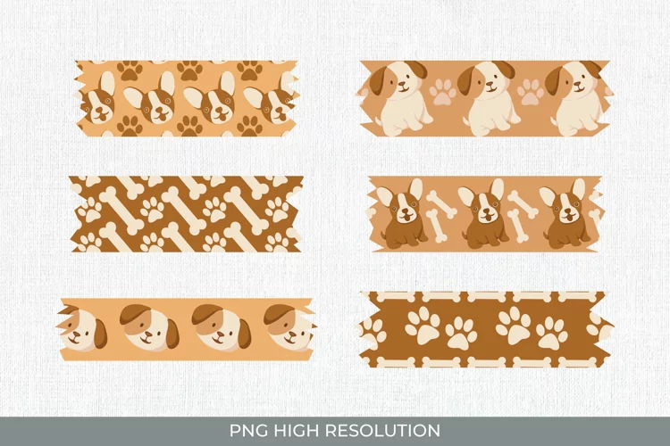 Cute Dog Patterned Tape