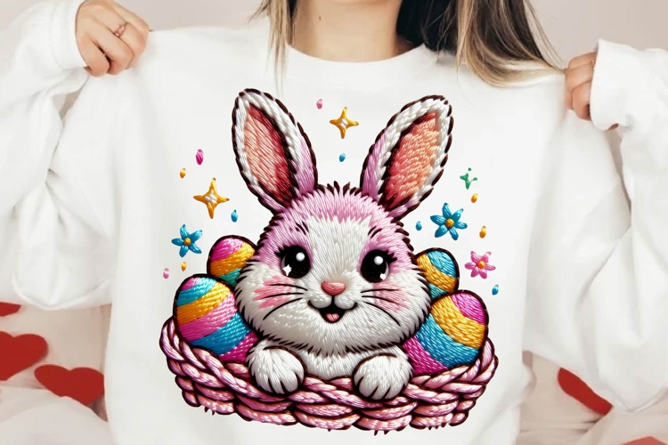 Cute Easter Bunny Clipart Image 2