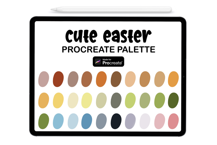 Cute Easter Procreate Color Palette