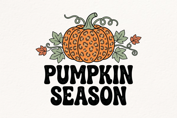 Cute Fall Autumn Sublimation Design