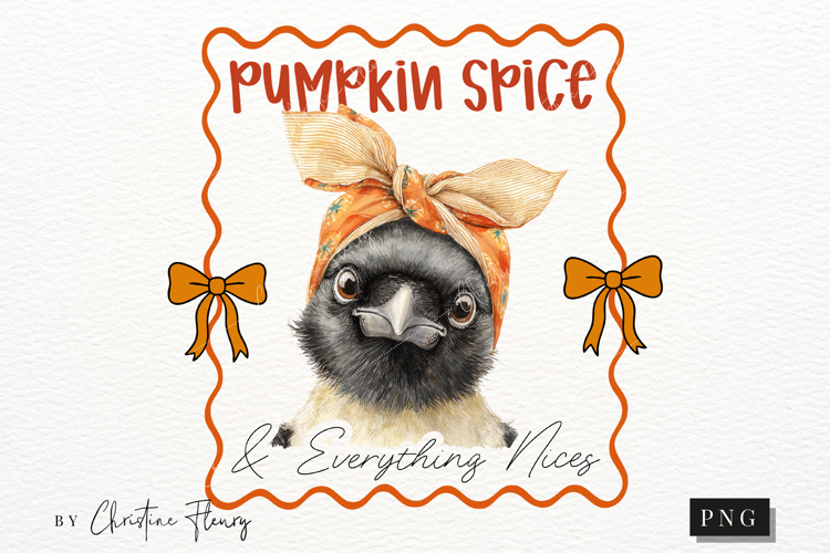 Cute Fall Pumpkin Spice PNG