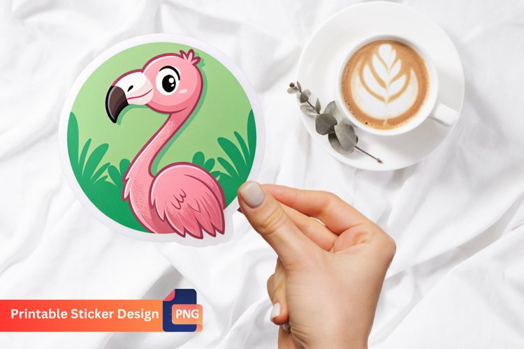 Cute Flamingo Clipart Image 15