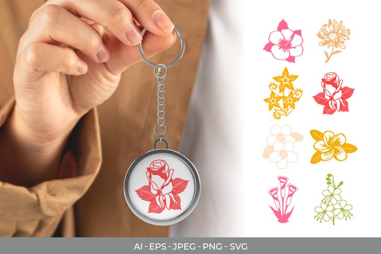 Round Keychain Svg Image 10