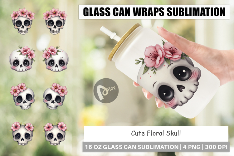 Cute Skull Clipart Image 23