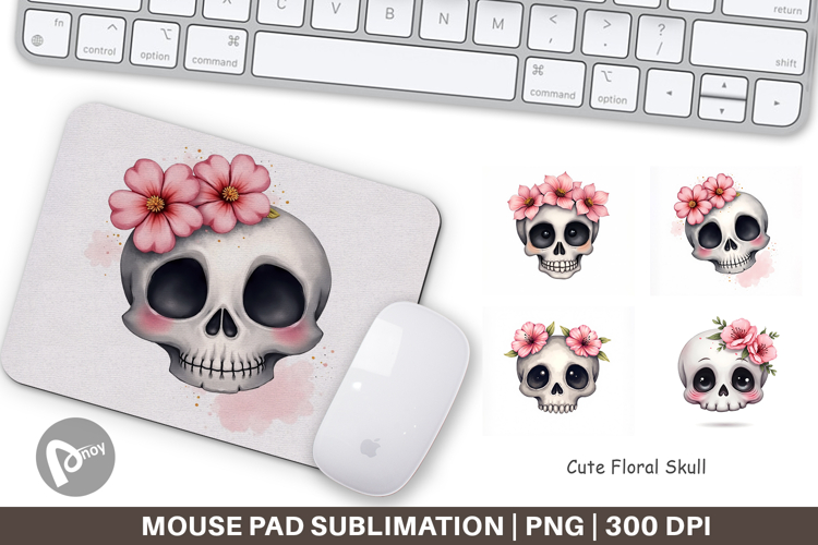 Cute Skull Clipart Image 19