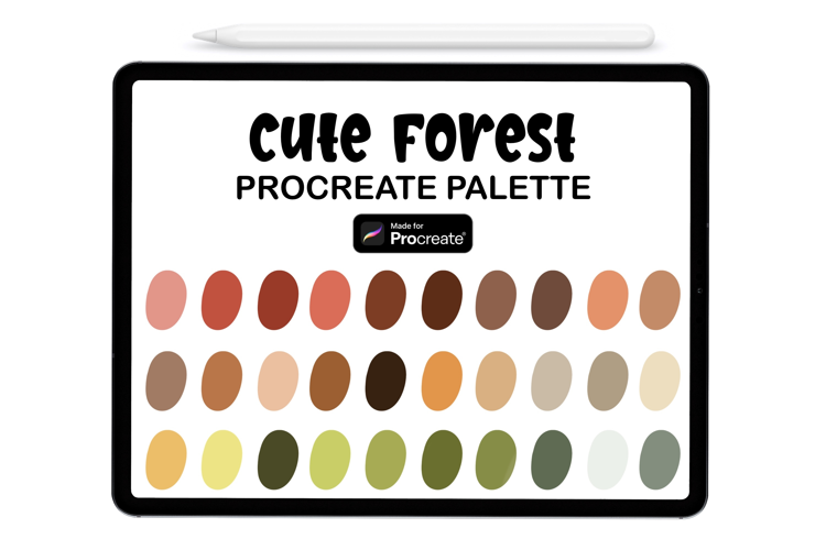 Cute Forest Procreate Color Palette