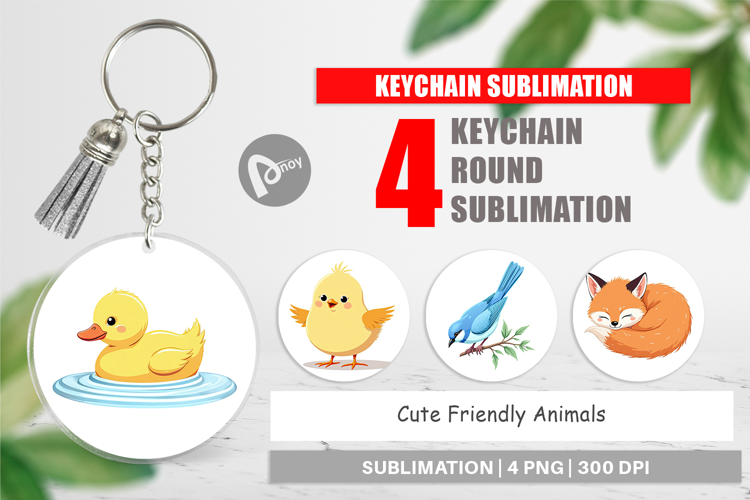 Keychain Friendly Cute Animals