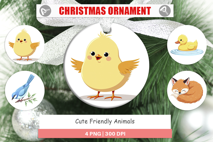 Ornament Friendly Cute Animals