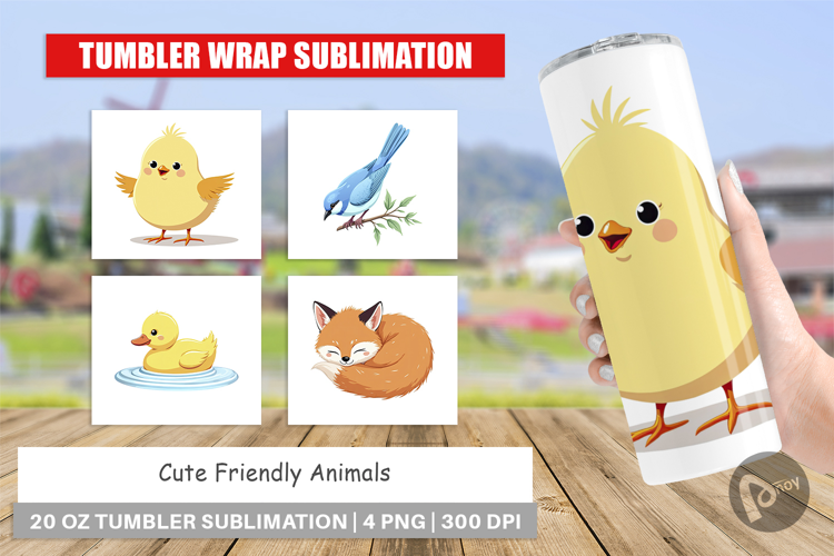 Tumbler Friendly Cute Animals