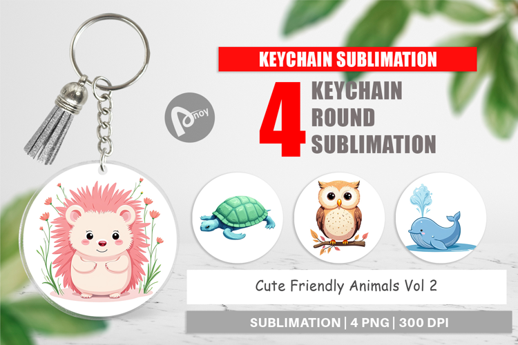 Keychain Friendly Cute Animals