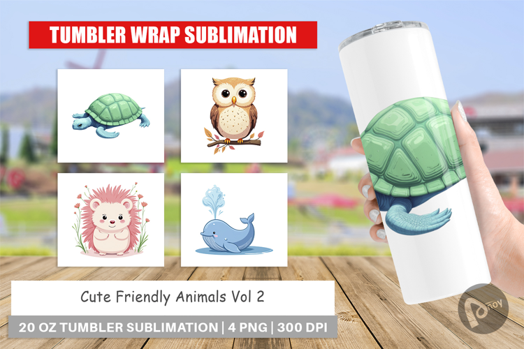 Tumbler Friendly Cute Animals