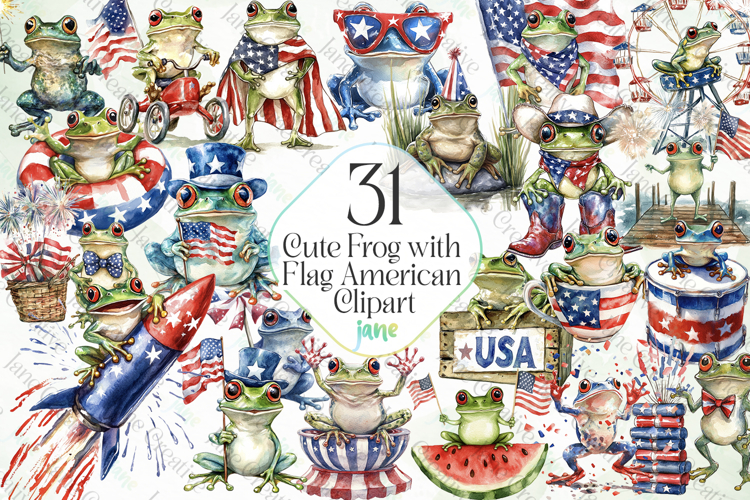 Cute Frog Clipart Image 10