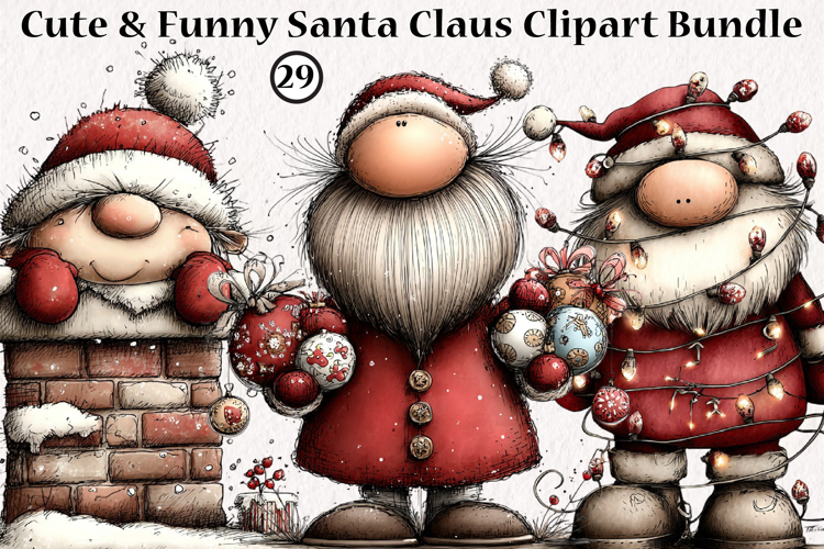 Cute Santa Clipart