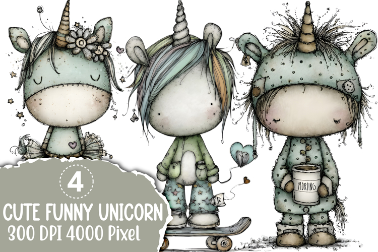 Cute Funny Unicorn Sublimation