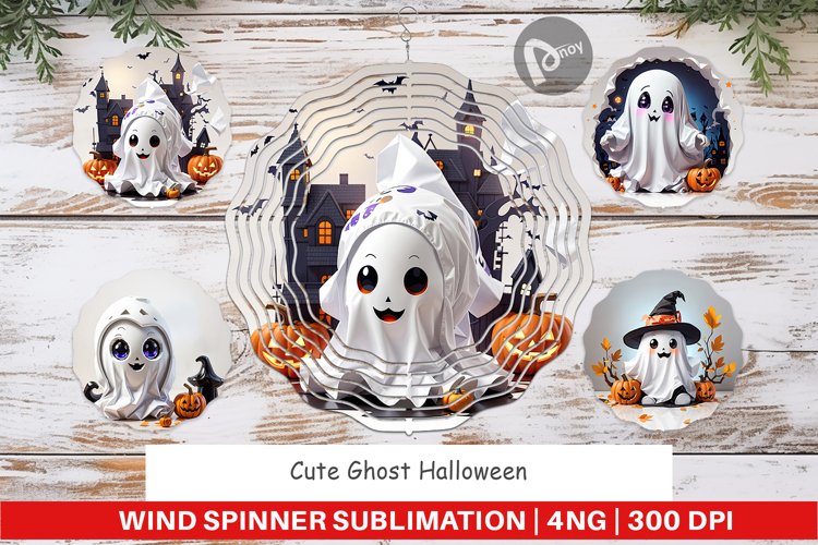 Wind Spinner Cute Halloween Ghost