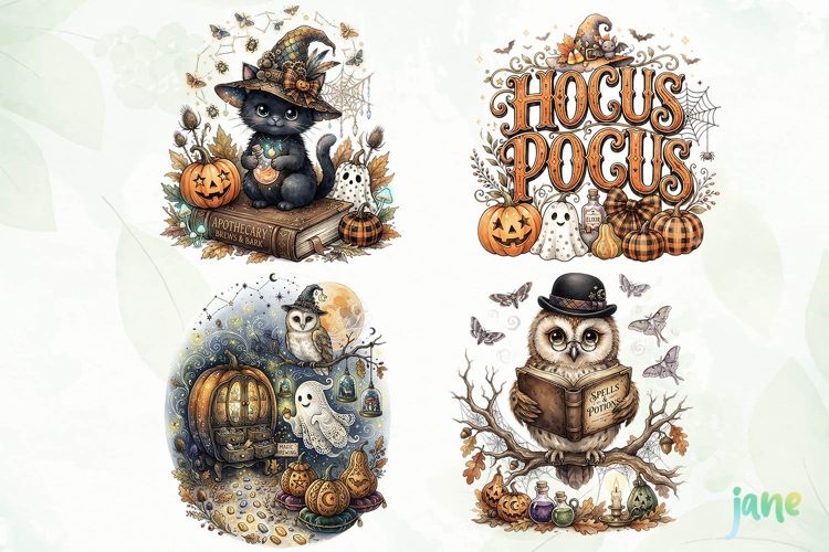 Cute Ghost Pumpkin Clipart