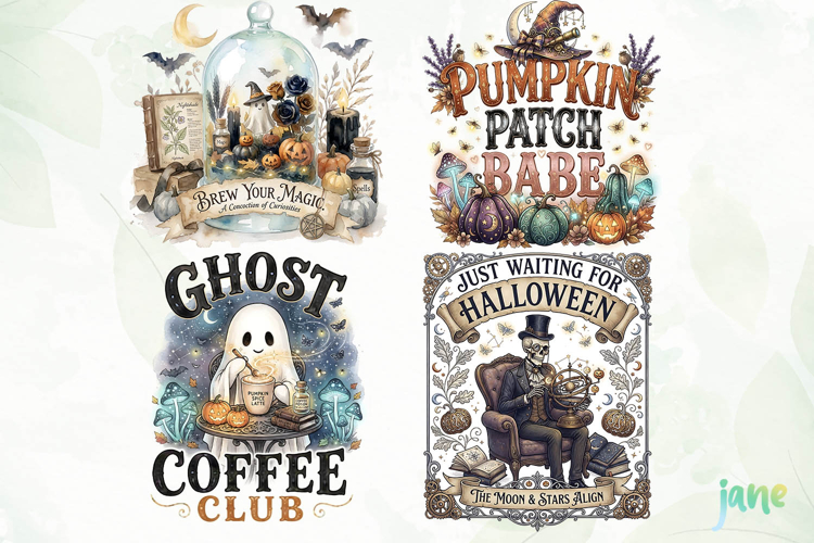Cute Ghost Pumpkin Clipart