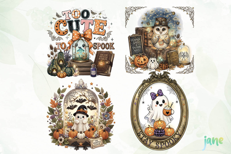 Cute Ghost Pumpkin Clipart