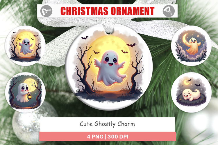 Ornament Halloween Ghostly Charm