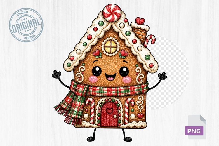 Gingerbread House Clipart Image 2