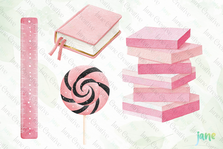 Cute Girly Back To School Clipart